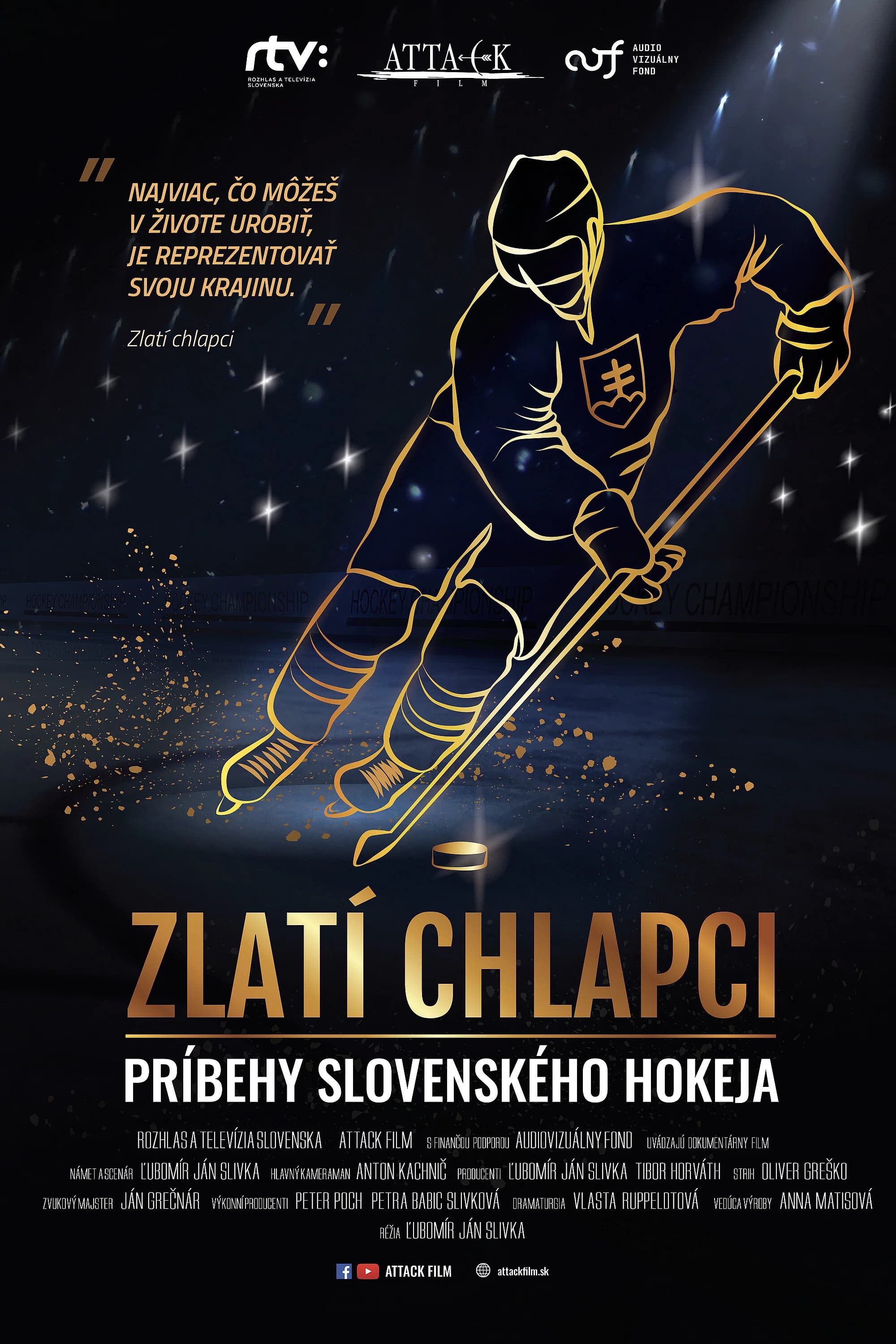 Zlatí chlapci: Príbehy slovenského hokeja key art