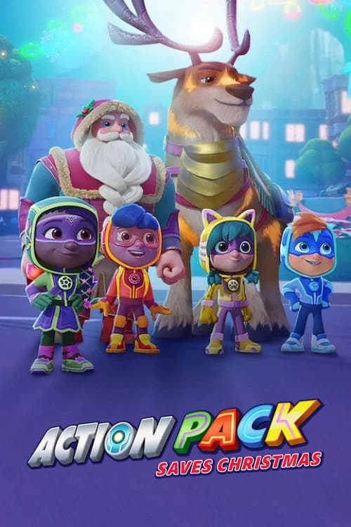 The Action Pack Saves Christmas key art