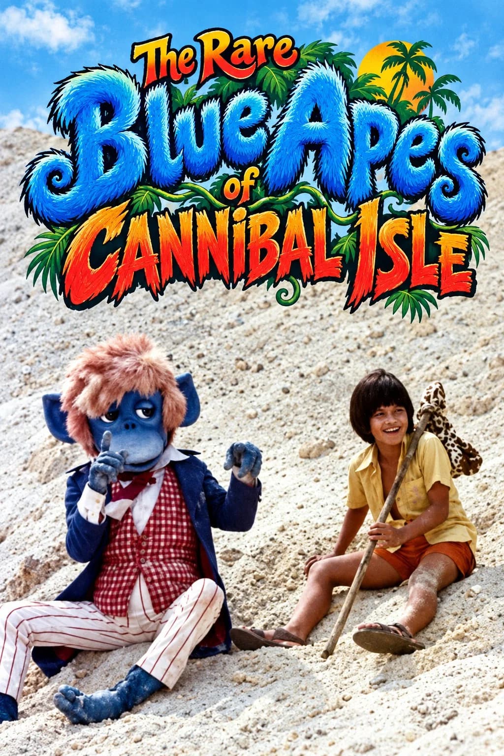 The Rare Blue Apes of Cannibal Isle key art